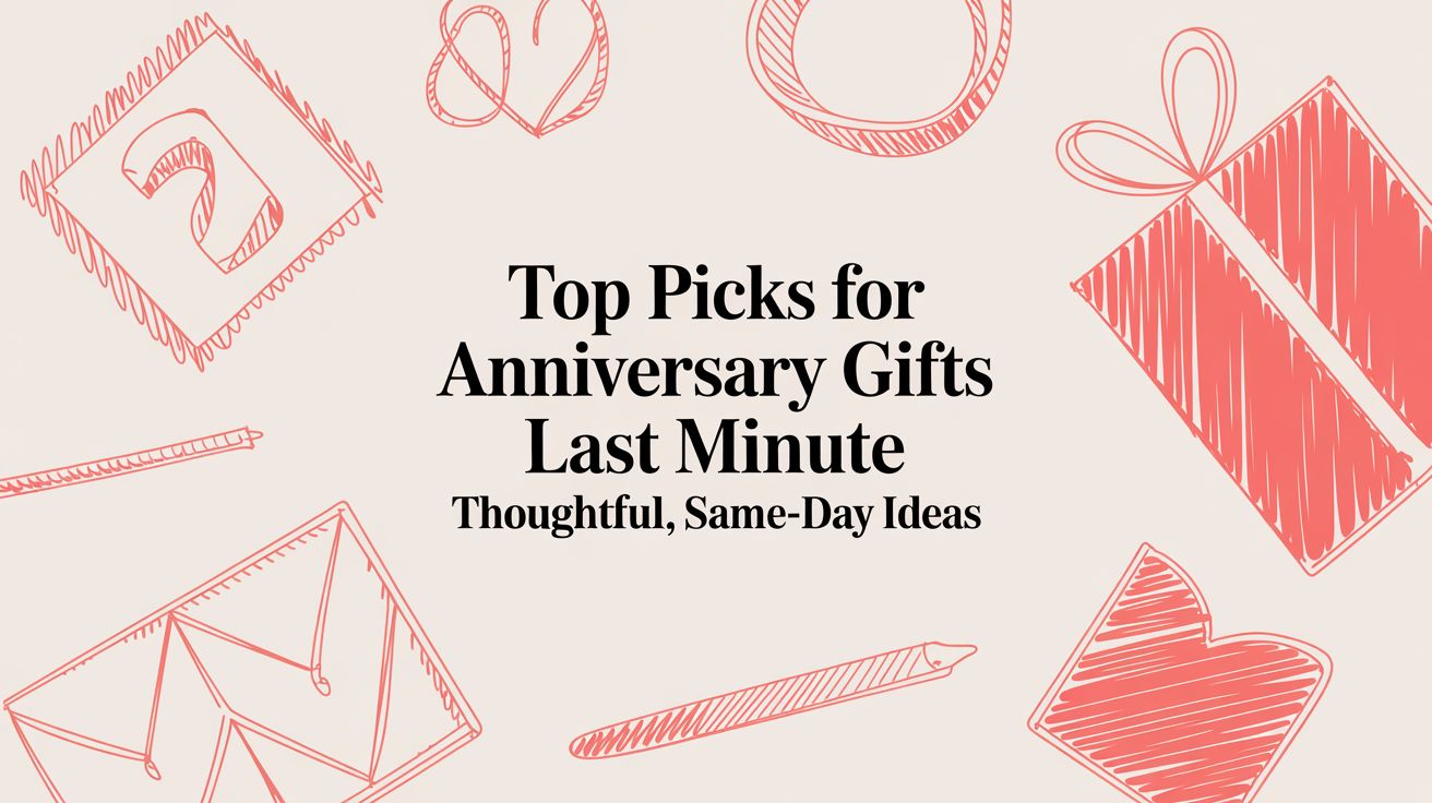 Top picks for anniversary gifts last minute: thoughtful, same-day ideas