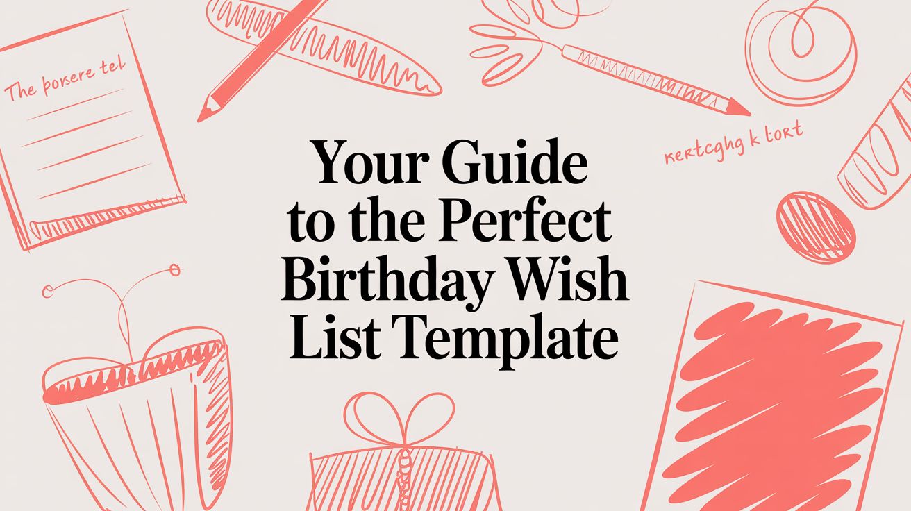 Your Guide to the Perfect Birthday Wish List Template