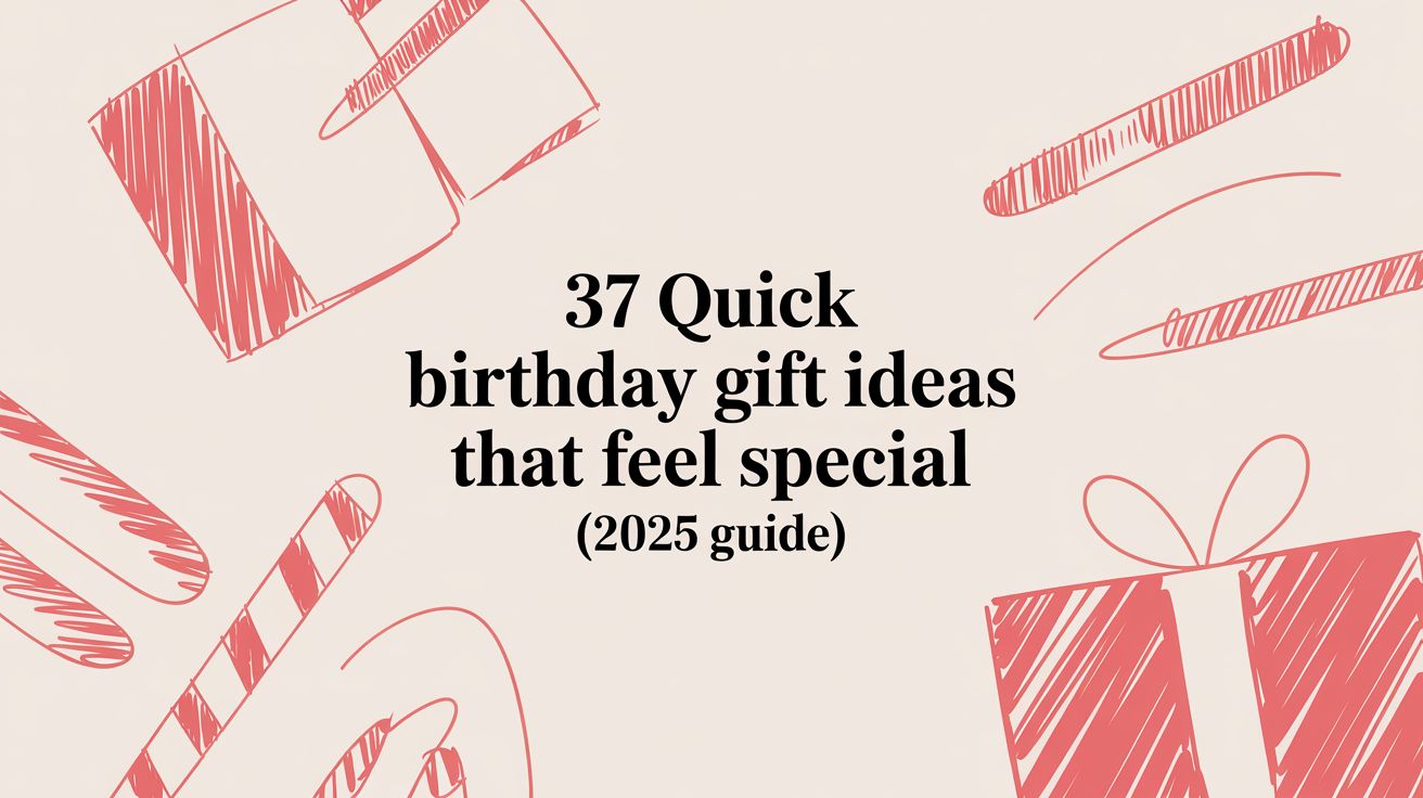 37 Quick Birthday Gift Ideas That Feel Special (2025 Guide)