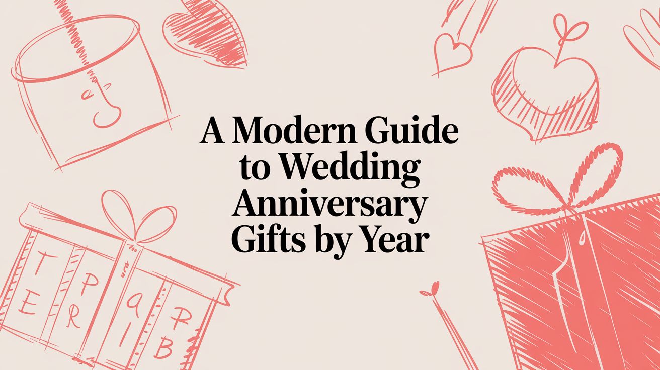 A Modern Guide to Wedding Anniversary Gifts by Year