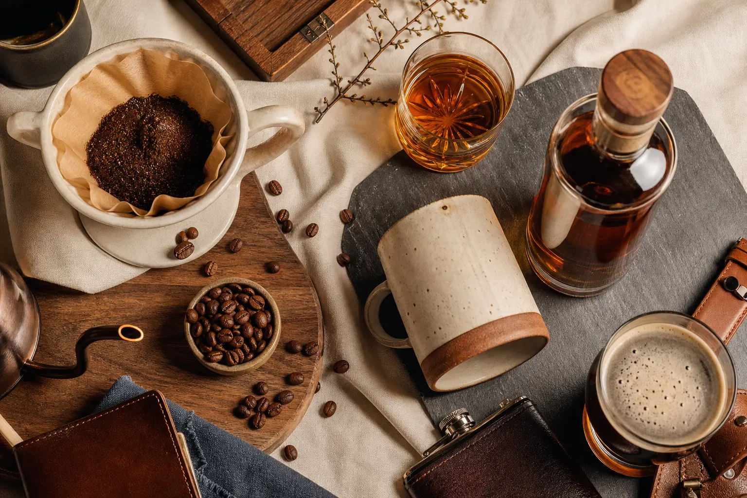 Coffee, Beer and Spirits